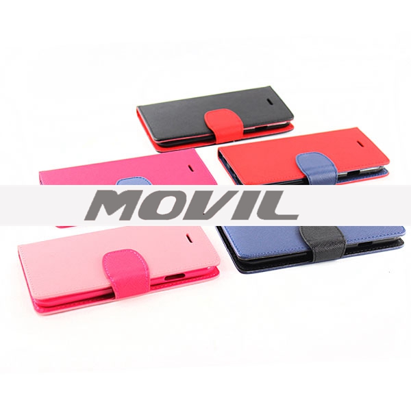 NP-2528 Funda Cuero Lujo color mezclado para Apple iPhone 6-12